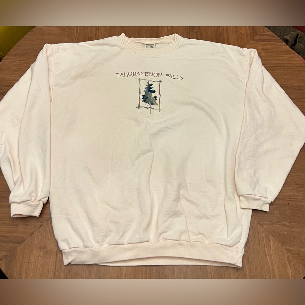Vintage Tahquamenon Falls Michigan State Park Embroidered Crewneck